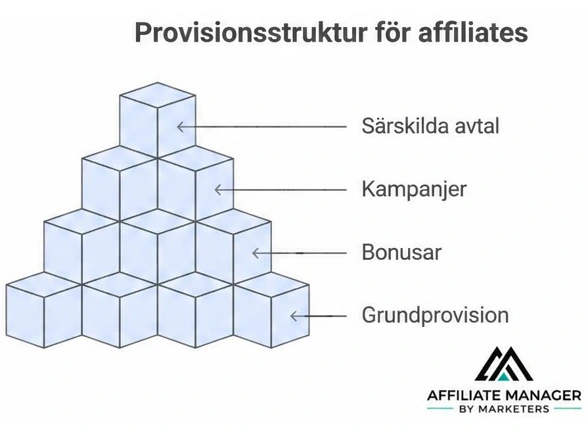 Grundprovision är den fasta, grundläggande procentsats eller det fasta belopp som affiliates får i provision för att generera försäljning – oavsett prestation.